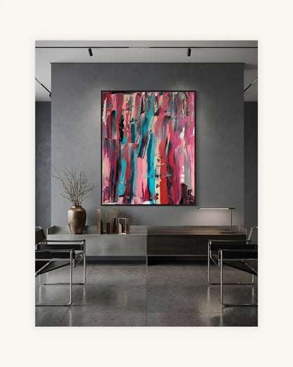 3D | Intuitives Unikat | Acryl auf Leinwand | Handsigniert auf der Rückseite 2
