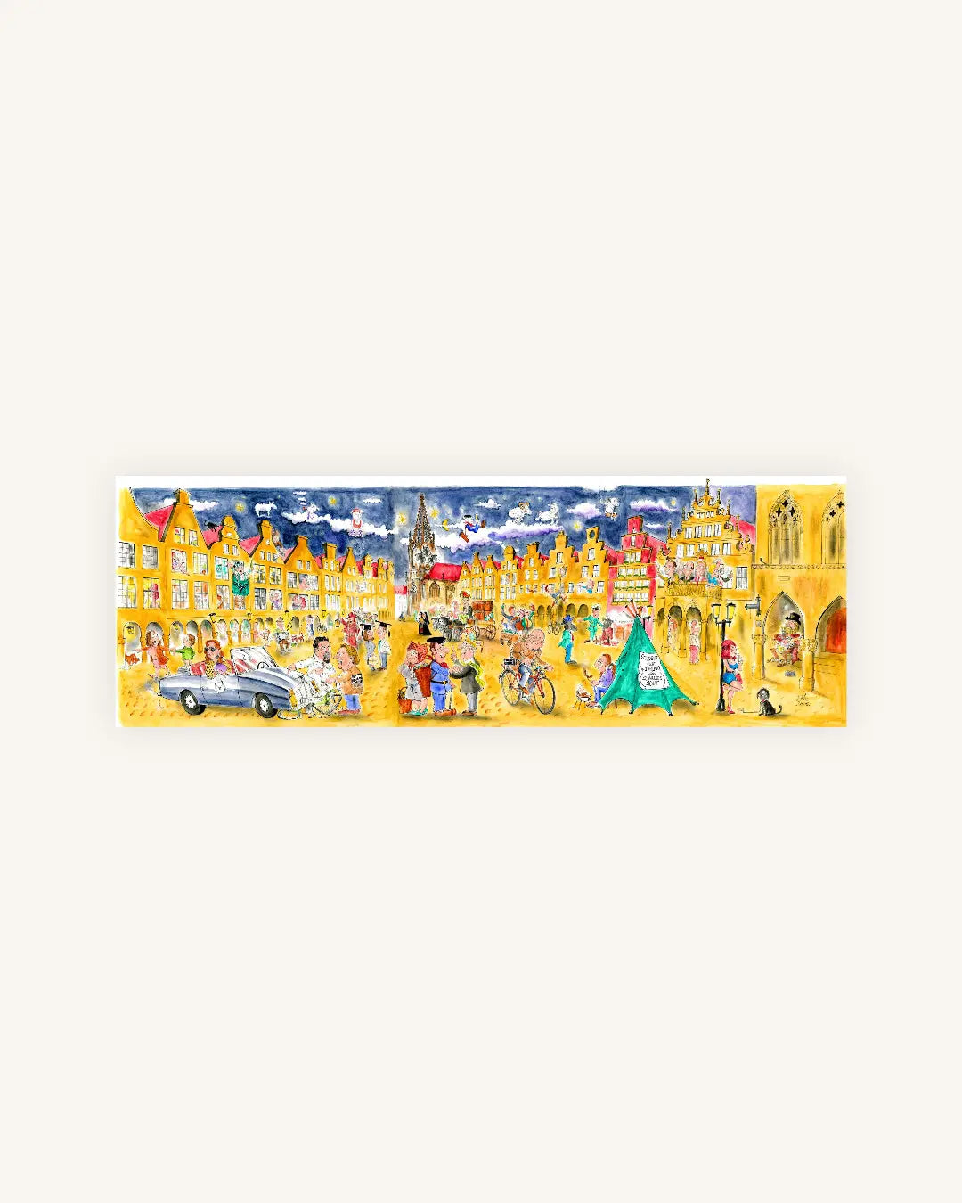 Wimmelposter "Prinzipalmarkt Münster"